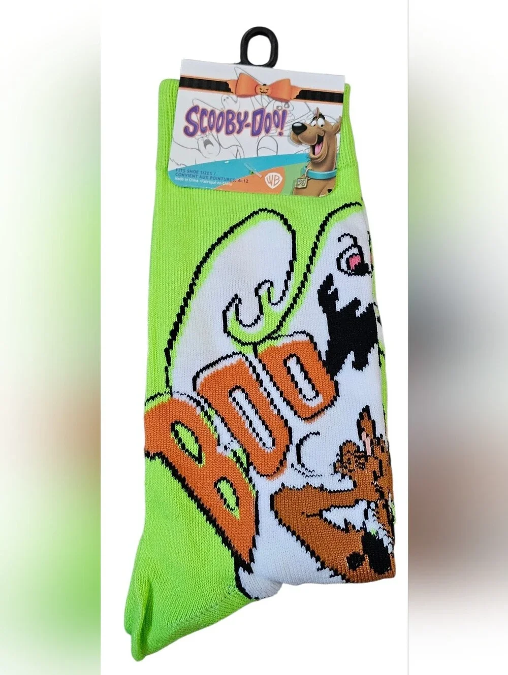 Disney, Scooby-Doo & Beetlejuice Halloween Crew Socks, Shoe Size 6-12 Adult, New